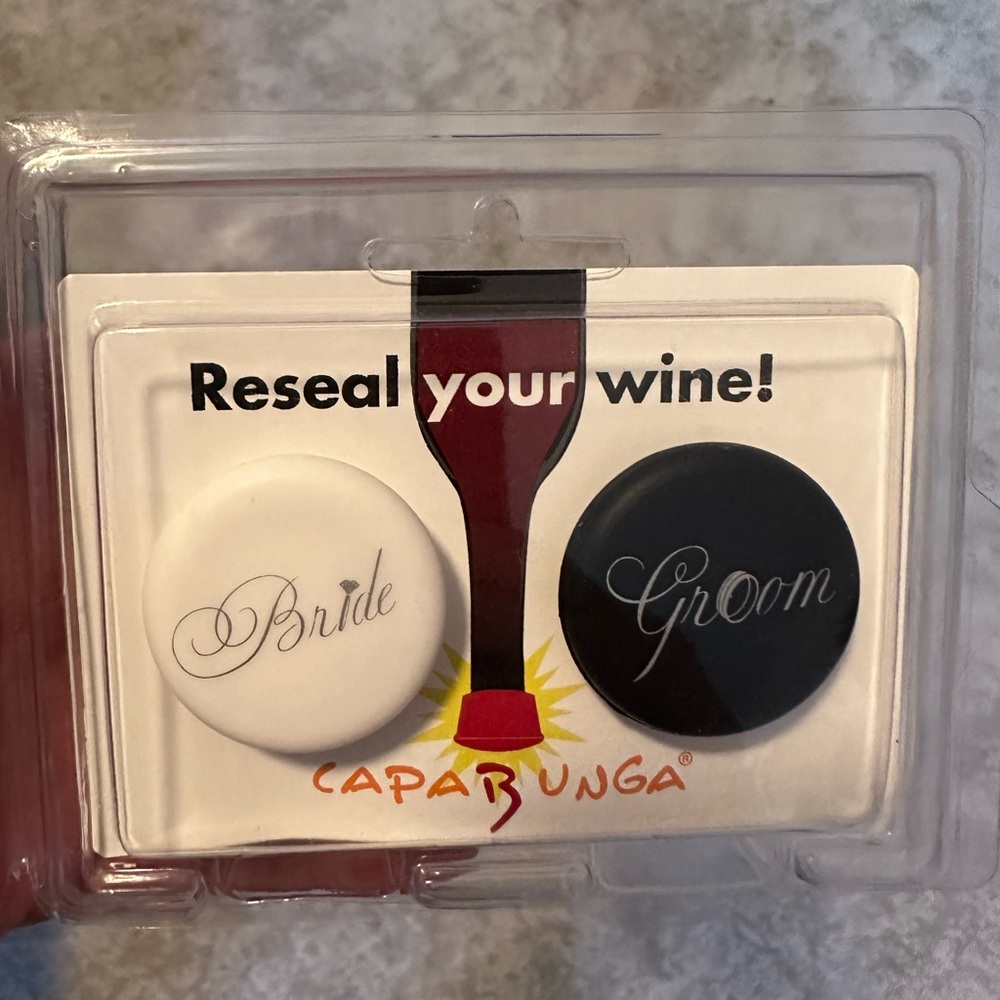 Brand new Bride & Groom wine stoppers